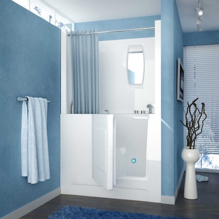 Meditub MediTub Walk-In 27 x 47 Right Drain White Air Walk-In Bathtub 2747RWA